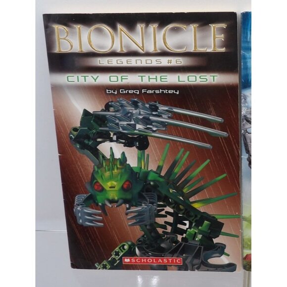 Set of 2 Bionicle Books by Greg Farshtey by Scholastic- Bionicle Legends #6 and - Picture 2 of 3